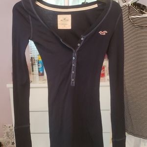 Hollister Navy Blouse